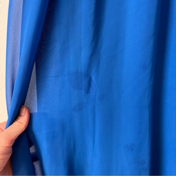 Aidan Mattox Blue Strappy Gown Size 12 – Formal Dress with Cutouts | summer maxi - Picture 12 of 15